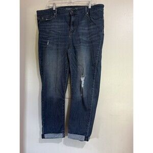 Signature Levi's Women's Plus  Size 20 Modern Slim Cuffed Jeans Blue Cotton
